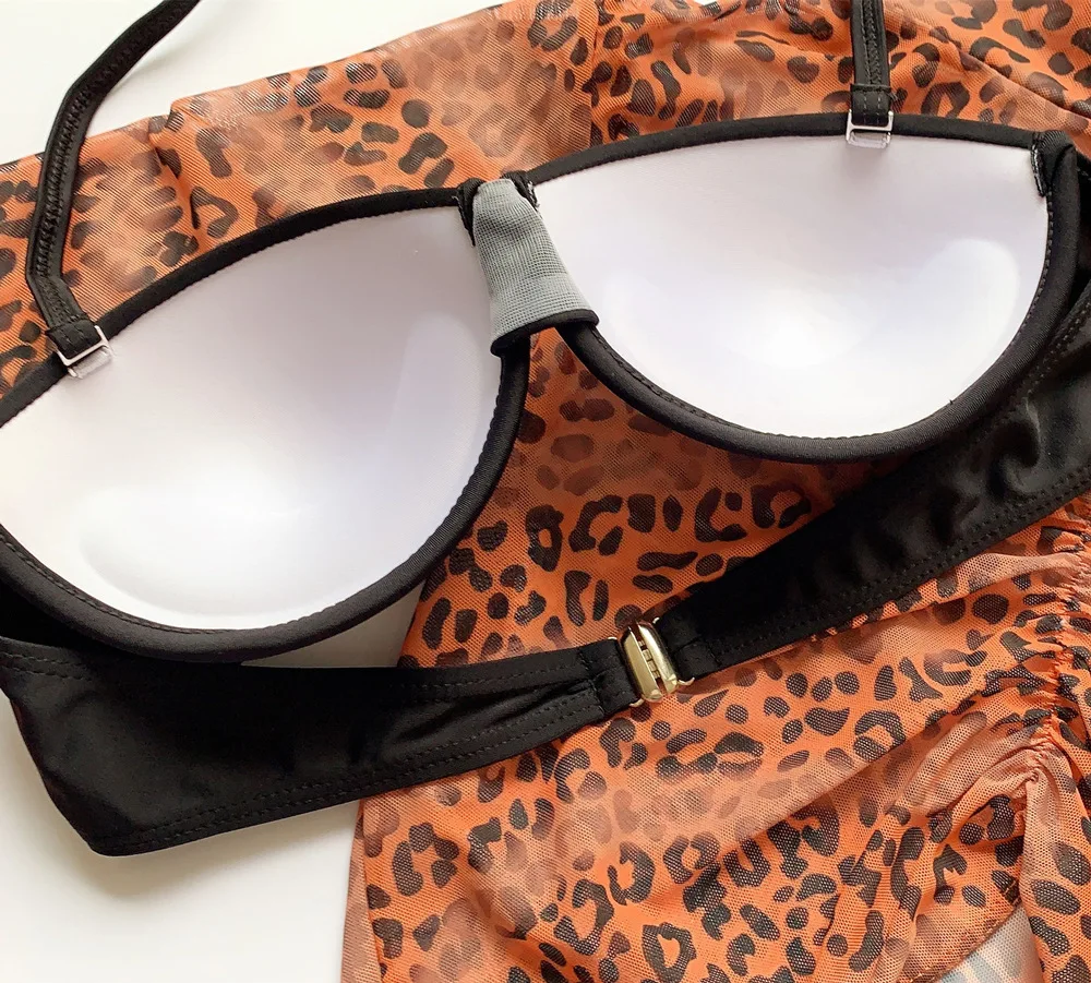 Новинка комплект бикини из 3 предметов сексуальный женский купальник без