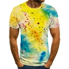 Мужская футболка с 3D-принтом, Повседневная футболка с коротким рукавом, лето 2021