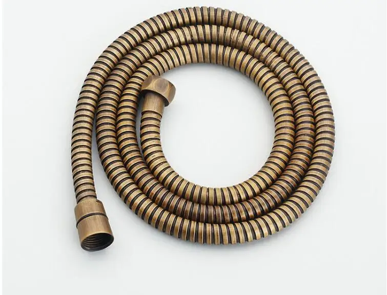 G 1/2'Black Shower Hose 150cm Stainless Steel Shower Tube Flexible Gold Bathroom Hose Plumbing Chrome ORB