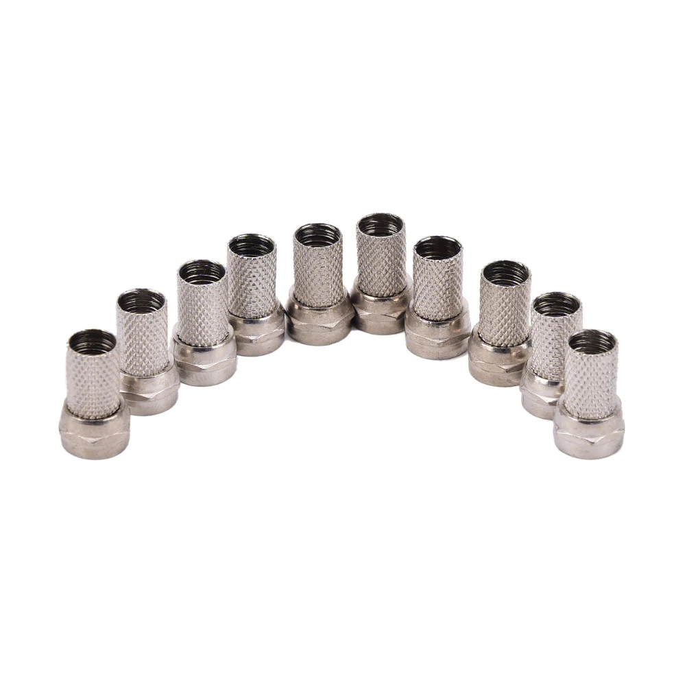 10 шт. F цифровой кабельный терминал разъем для кабеля ТВ винтовой SAT RG6 CT100 WF100 TX100