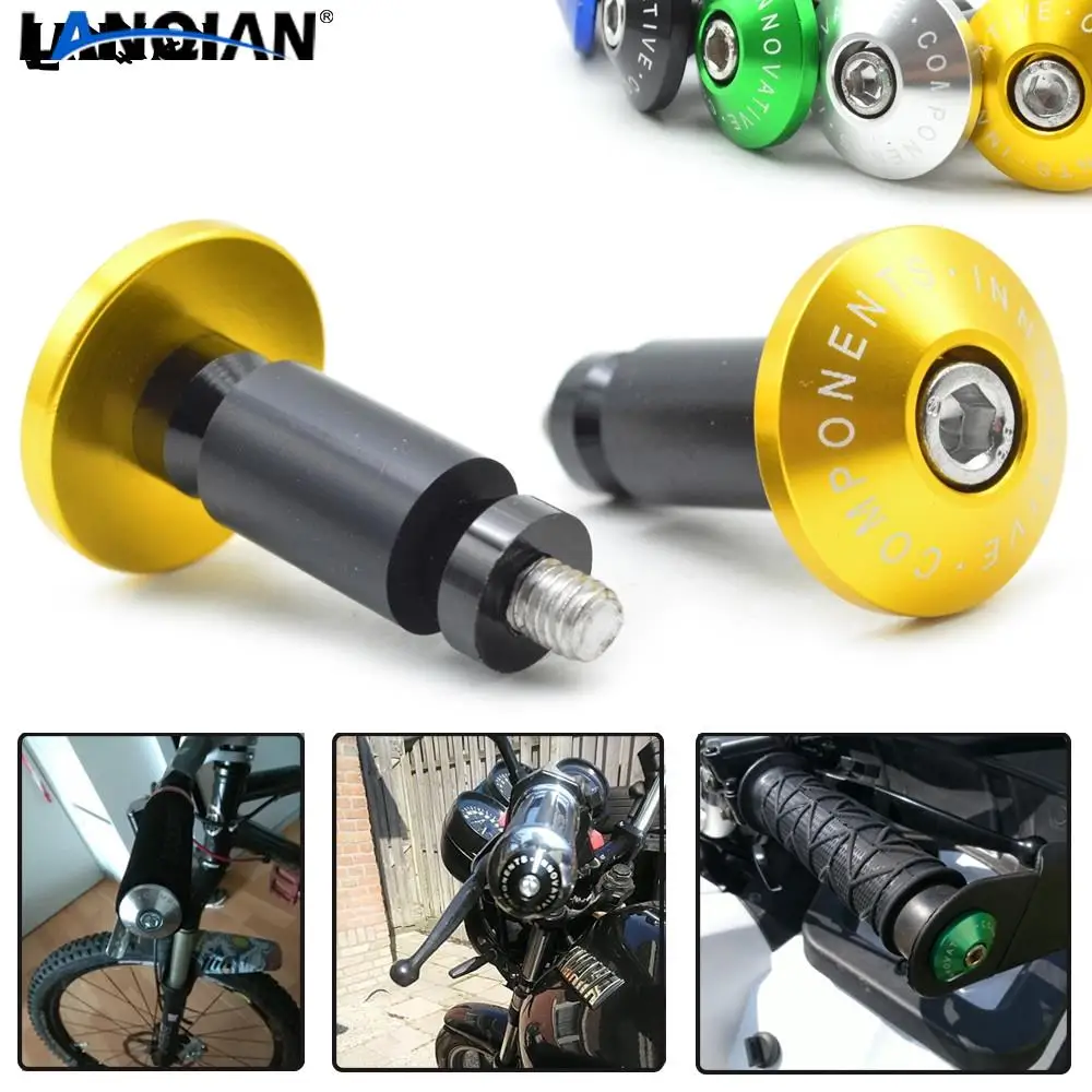 

For SUZUKI GSF1250 GSF650 BANDIT GSX1250 GSX1400 Motorcycle Handle Bar End Weight Handlebar Grips Cap Anti Vibration Silder Plug