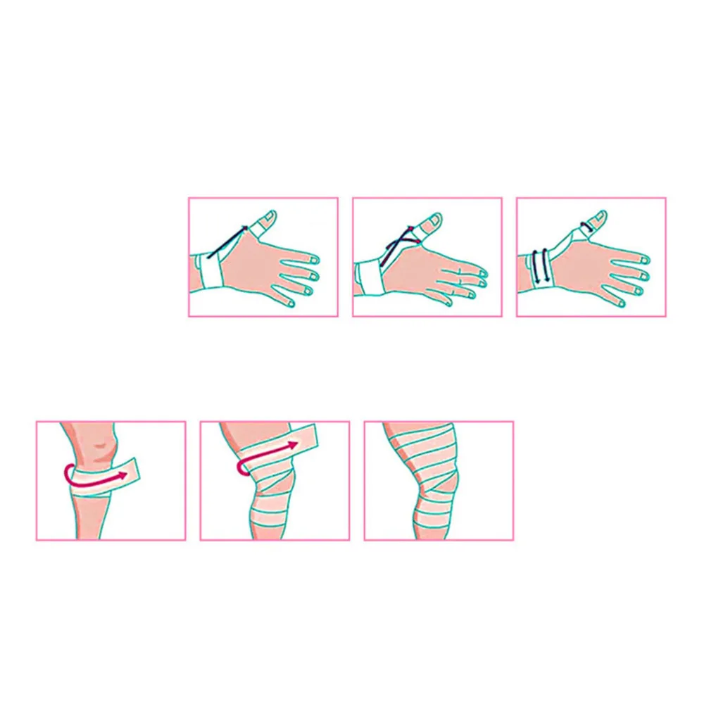 

6pcs Cohesive Bandages Self Adherent Wrap Tape Stretch Athletic Strong Elastic First Aid Tape (Skin Color)