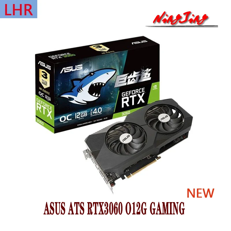  ASUS ATS RTX3060 O12G игровые видеокарты GPU графическая карта RTX 3060 12 Гб LHR Новинка 