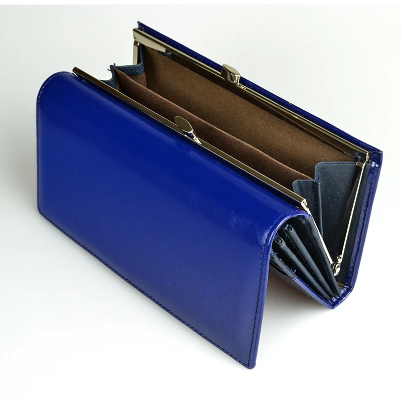 Женский кошелек высококачественный из натуральной кожи с воском Длинный