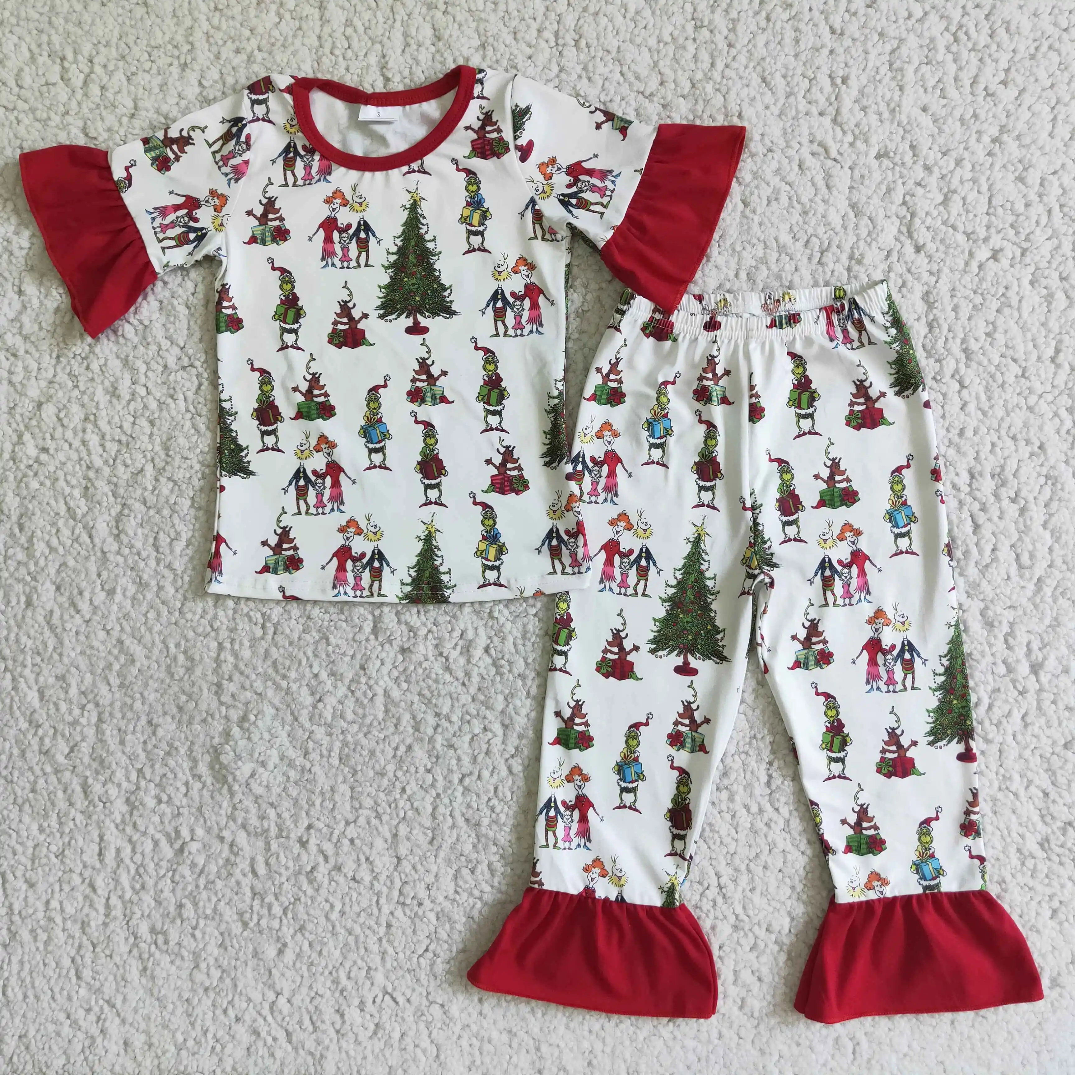 

Christmas Kids Fall Clothing 2021 baby pajamas Ready To Ship big kid clothes