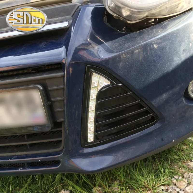SNCN светодиодный дневные ходовые огни светильник для Ford Focus 3 MK3 2012 2014 желтый