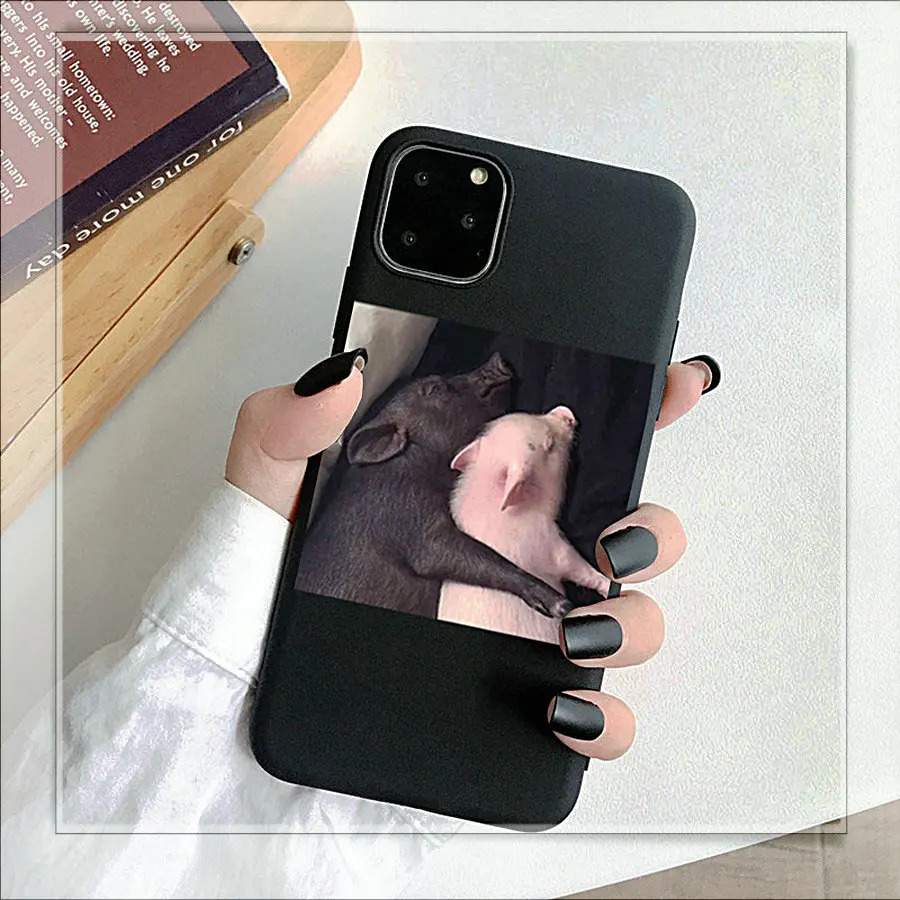 Индивидуальный чехол для iphone xs с забавным принтом поросенка телефона X XS 11Pro MAX XR