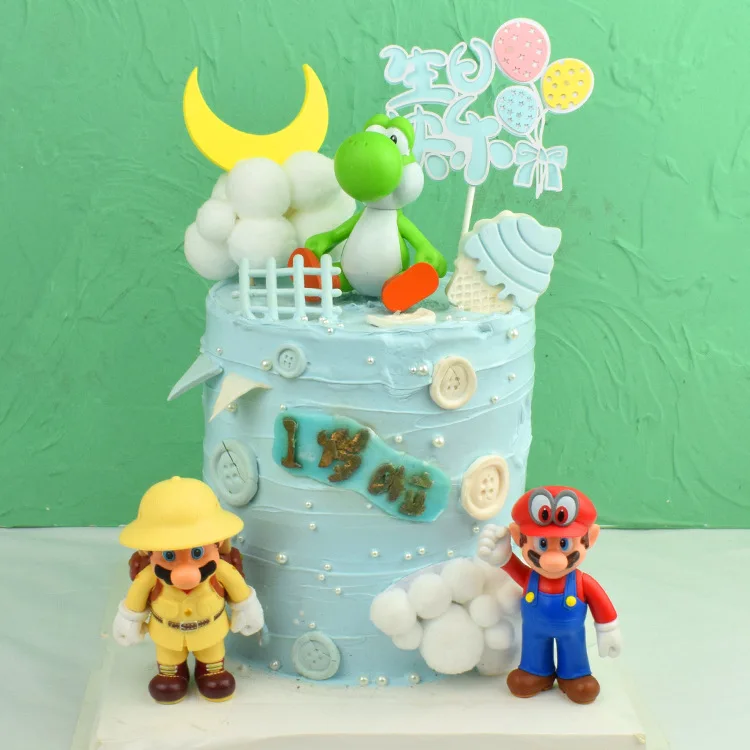 5 шт./компл. 10 см аниме-модель Super Mario куклы Марио Брос Луиджи Йоши игрушки фигурки