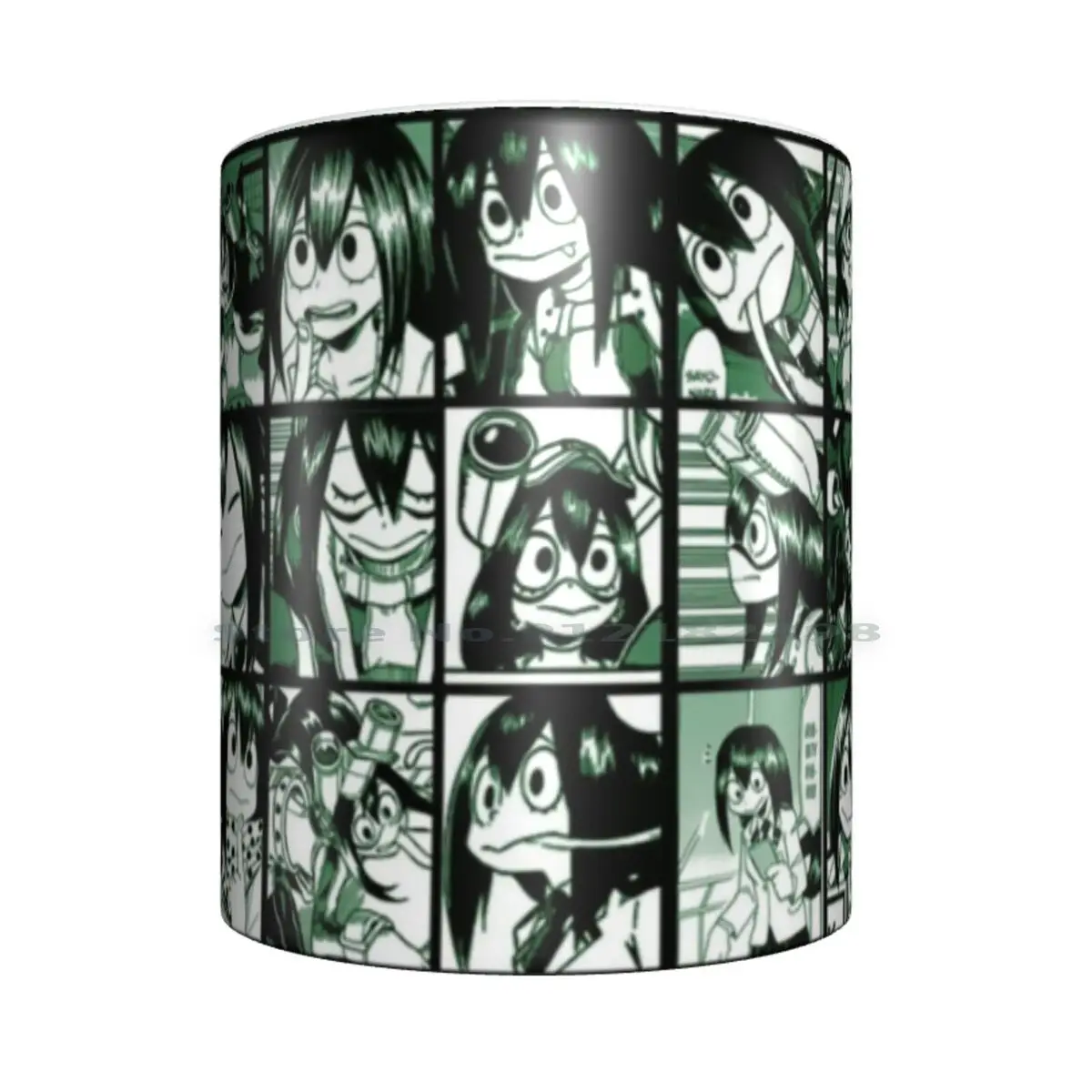 Керамические кружки Tsuyu Asui коллаж цветная версия кофейные чашки кружка для