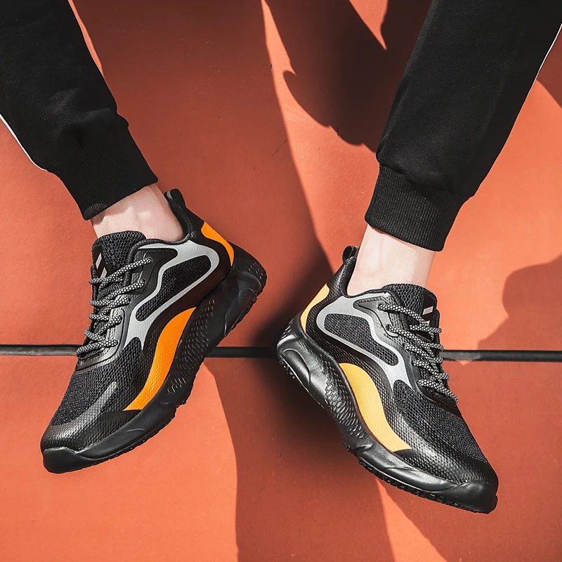 Мужские Нескользящие кроссовки для бега легкие дышащие износостойкие спорта и