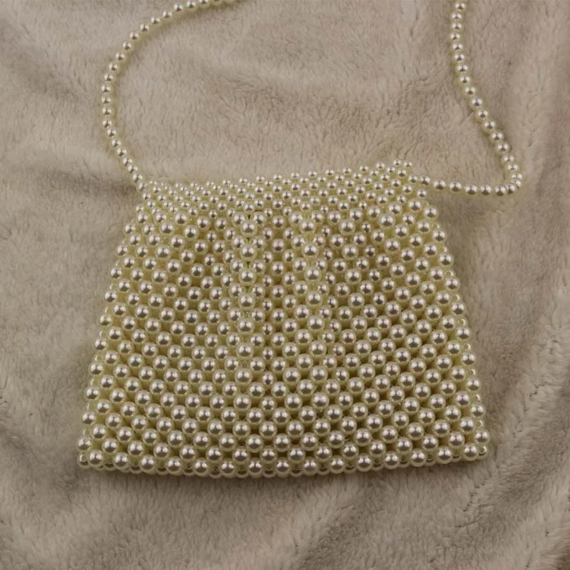 6PCS / LOT Cheap Pearl Mini Messenger Bags Retro Vintage Crossbody Girls Purses Wallets | Багаж и сумки