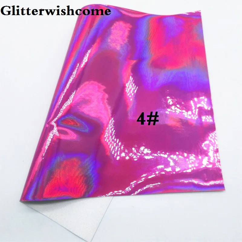 4 Glitterwishcome 21X29 см A4 размер винил для бантов Cuero Sintetico гладкая Переливающаяся кожа Fabirc винил для бантов, GM017A - Цвет: 4
