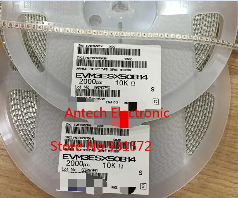 Новый оригинальный триммер EVM3ESX50B53 Res Cermet 5K Ом 25% 3/20 Вт 1(Elec)/1(Mech) поворот (3 1x3 8x1 62 мм)