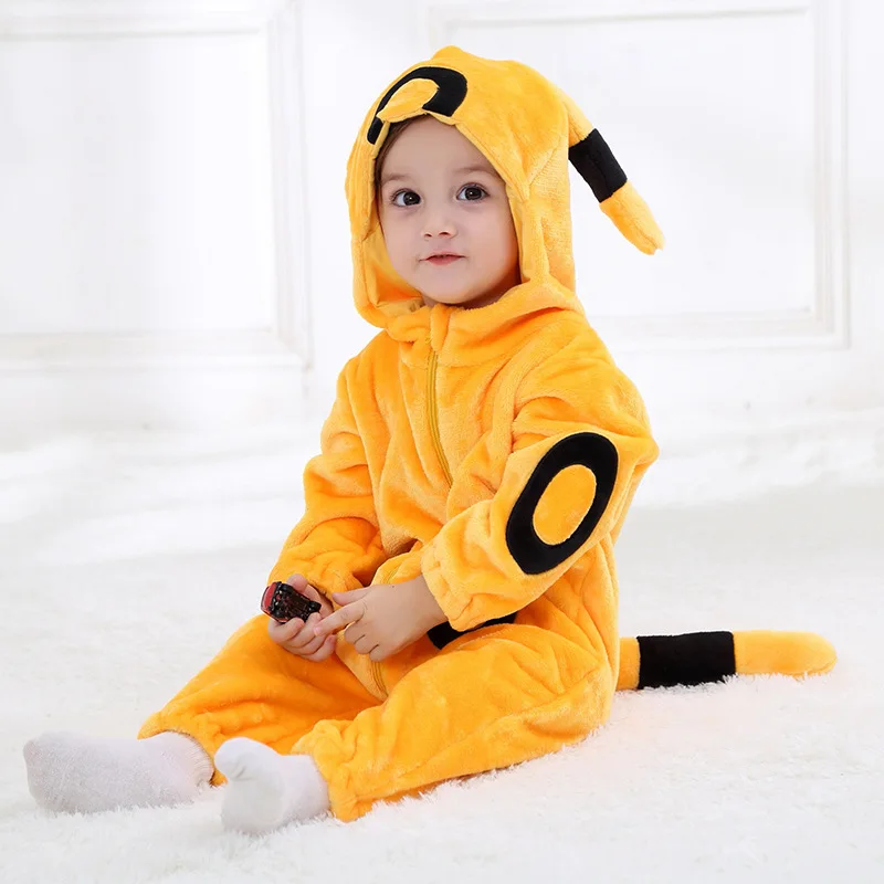 Одежда для маленьких мальчиков комбинезоны с желтым эльфом зимние 2019 комбинезон