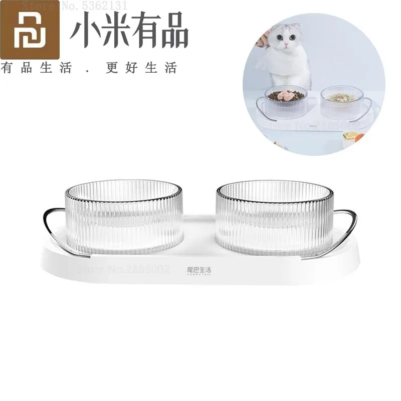 Миски Youpin для собак и кошек двойные миски питатель воды из материала