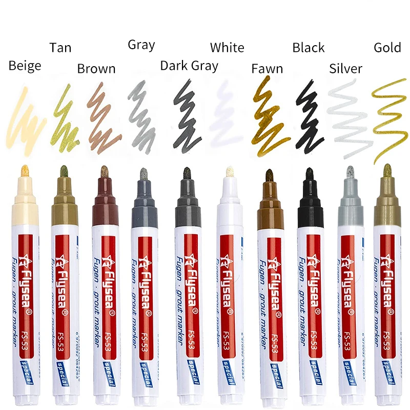 

1pc Color Pen White Tile Refill Grout Pen Tile Gap Repair Bathroom Porcelain Filling Waterproof Mouldproof Cleaner Agents Paint