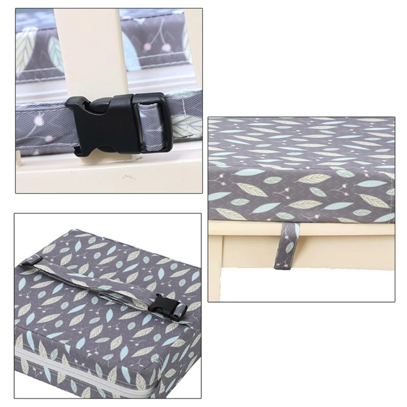 

H05C Square Booster Seat Highchair Pad Dining Chair Washable Thick Increasing Cushion for Kids Baby Toddler