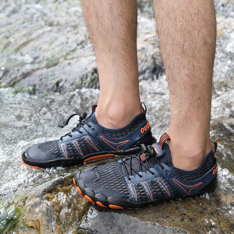 

Unisex Breathable River Diving Upstream Beach Shoes Men Women Elastic Footwear Swimming Water Sports Shoe Nonslip Wading Shoes
