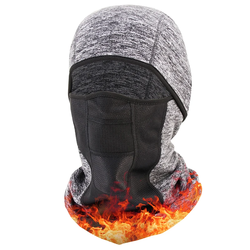 

ZOMAKE Winter Ski Mask Windproof Balaclava Breathable Full Face Cover Grey