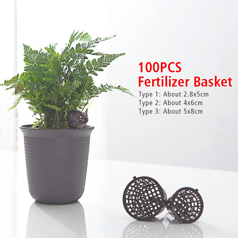 100 шт. удобрение для роста корзина чехол Садово-огородный суккуленты Портативный