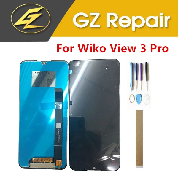

Оригинальный ЖК-дисплей 6,3 дюйма для Wiko View 3 Pro с сенсорной строчкой, черный цвет с лентой для инструментов
