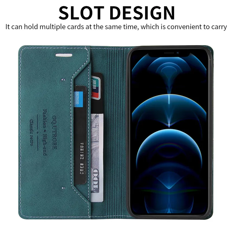 anti theft wallet phone case for iphone 13 12 mini 11 pro xs max xr x 8 7 6 6s plus se 2020 magnetic flip leather back cover free global shipping