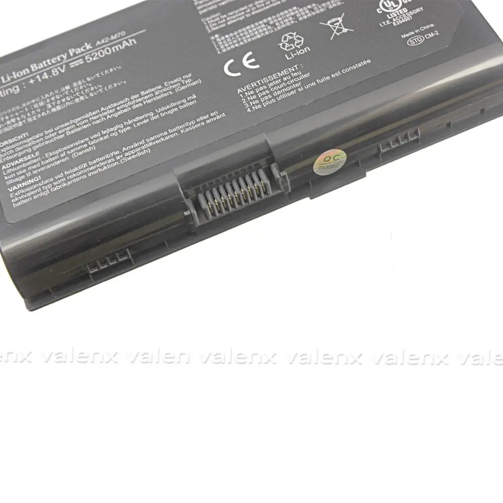 Аккумулятор для ноутбука Asus M70 8 ячеек X72VR X72F X71VN M70L M70S M70V N70S N90S|battery symbian|battery for hp