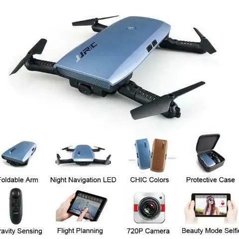 Складной карманный селфи-Дрон JJRC H47 ELFIE с Wi-Fi FPV 720P HD камерой G-Sensor Controller вертолетные
