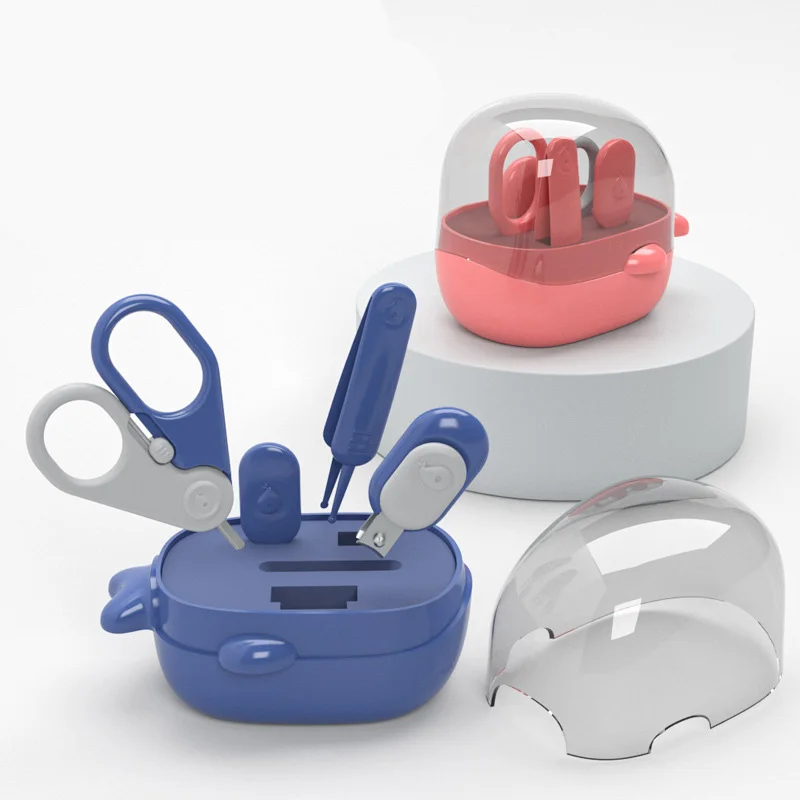 

4 Pieces Suit Baby Nail Trimmer Set Newborn Toddler Scissors Clipper Files Manicure Kit
