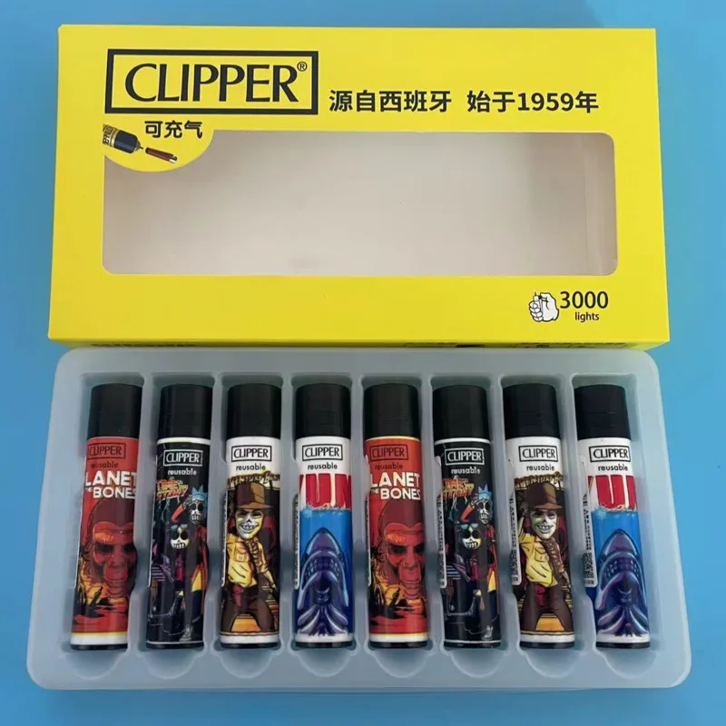 

Original Clipper Gasoline Lighter Grinding Wheel Flint Ignite Torch Free Fire Pocket Refillable Gas Lighters Collection Gift