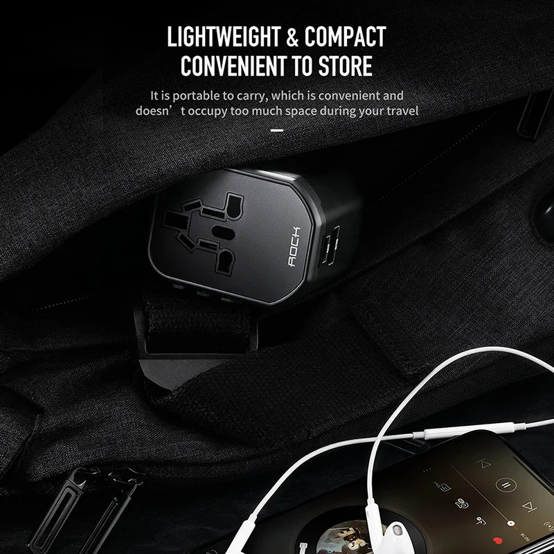 ROCK 18W дорожная Европейская USB зарядка Быстрая зарядка 3,0 для samsung телефон зарядное устройство PD 3,0 зарядное устройство для iPhone зарядное устройство usb-адаптер