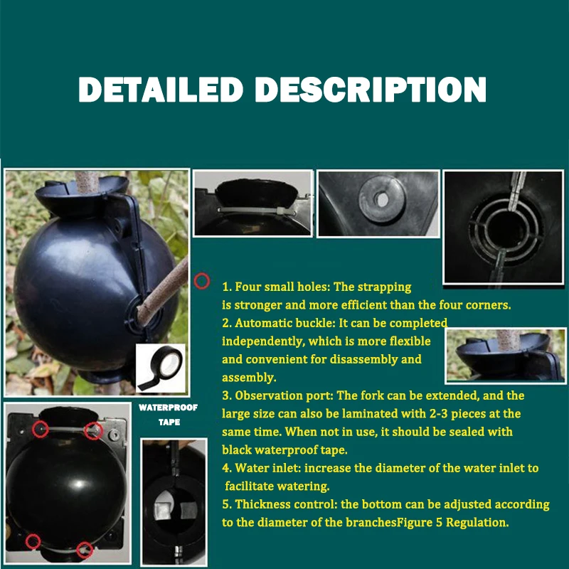 Plant Rooting Device High Pressure Propagation Transmission Ball Box Growth Equipment Growing |