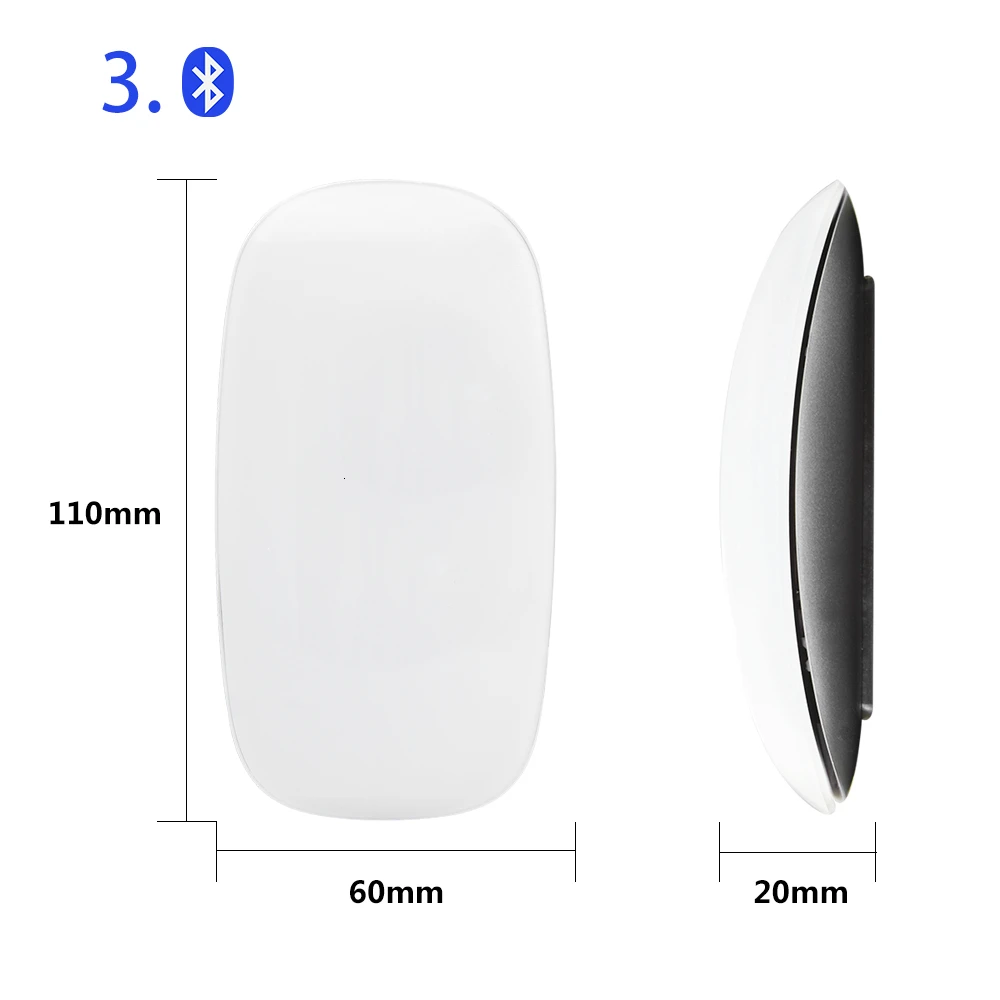 

Magic Bluetooth Wireless Arc Touch Computer Mouse Ultra Thin Ergonomic Optical PC Mause Mini 3d Mice 2 For Apple Macbook Laptop