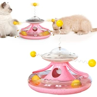 cat tumbler treat toy interactive food dispenser self playing puzzle feeder toy dispensing ball for cat