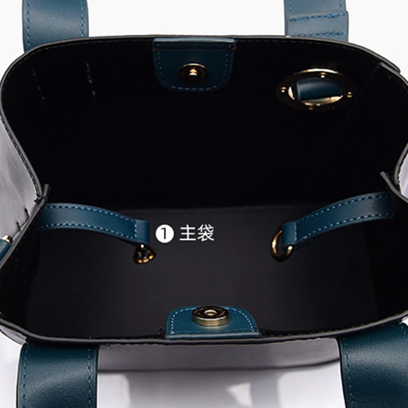 

2021 New Genuine Leather Bucket Bag for Women Fashion Shoulder Messenger Handbags Ladies Fashionable Purses and Handbags Channel