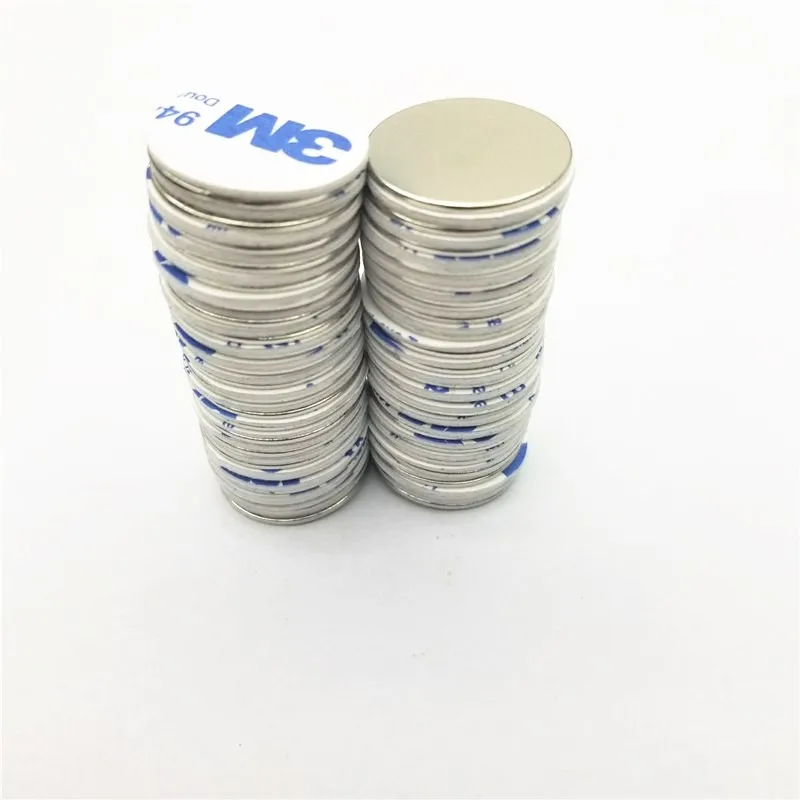 N35 Strong Disc NdFeB Magnet 25x2 30x2 30x3 30x5 20x10 25x5 3M double-sided tape Belt with 3M self - adhesive Neodymium Magnets