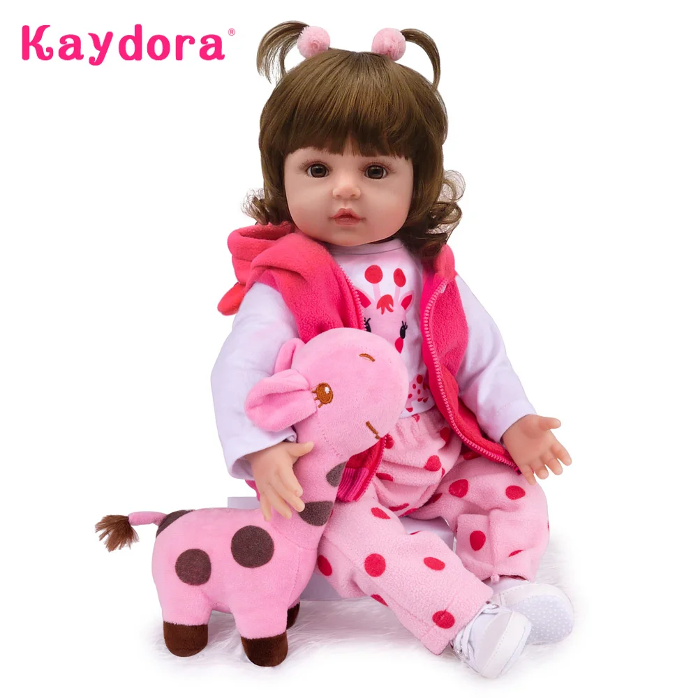

Soft Reborn Baby dolls Cloth body Playmate Cute Bebe toddler Handmade Silicone 48cm/55cm adorable Bonecas girl menina de Toys