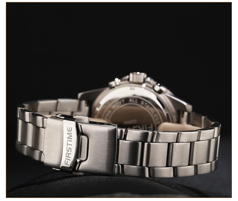 Япония Chronograp мужские Relogio Masculino для дайвинга 100 метров Водонепроницаемость все нержавеющая сталь мужские Wirstwatcch BERNY