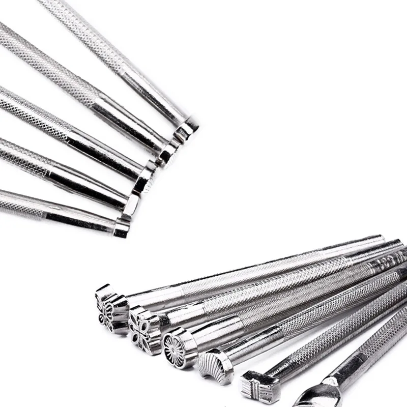 1 шт. набор для вырезания кожи гравировки кожевенного ремесла инструменты печати