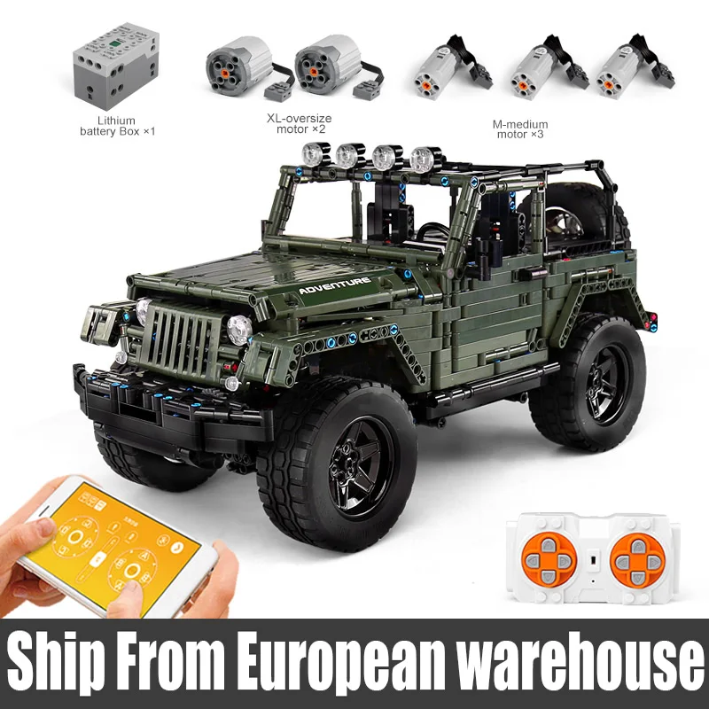 Формочка King 13124 MOC 5140 RC Jeeps Wranglers приключение внедорожник подходит для