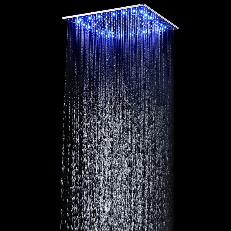 Насадка для душа 16 &quot/20&quot меняющая цвет светодиодный датчик температуры