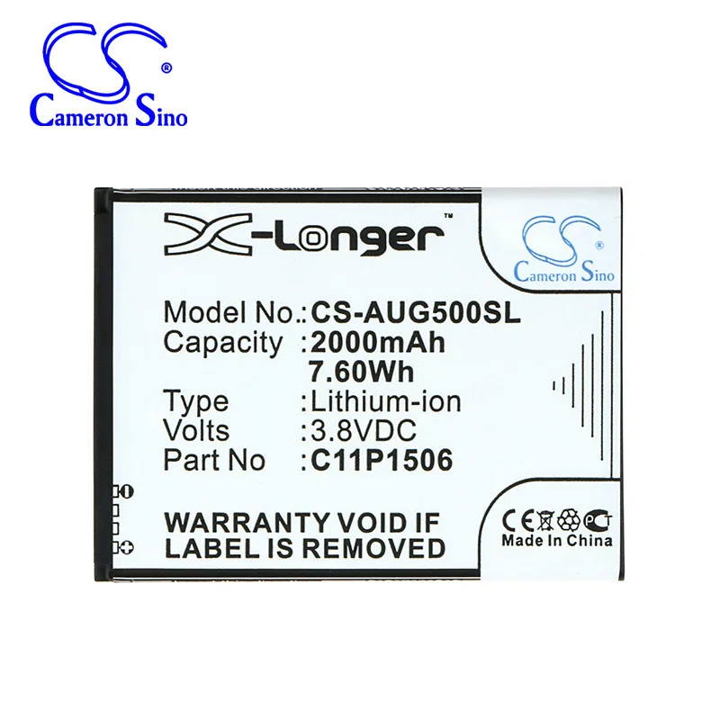 

CameronSino for ASUS G500TG Live Dual SIM Z00VD ZC500TG ZenFone Go 5.5 C11P1506 battery