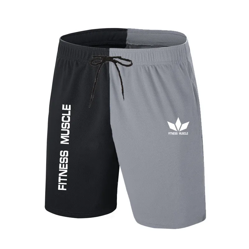 

2021 New Running Shorts Men Gym Fitness Training Quick Dry Beach Short Pants Male Summer Sports Workout Fitness Bottoms