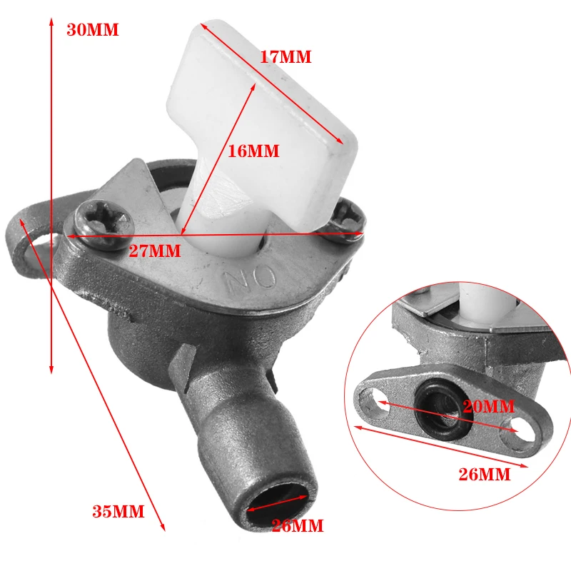 Карбюратор 47cc 49cc переключатель топливного крана для мини-мотоцикла квадроцикла
