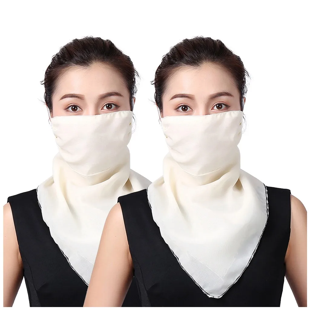 2 шт. шифоновый женский Велосипедный Чехол для лица солнцезащитный шарф с защитой