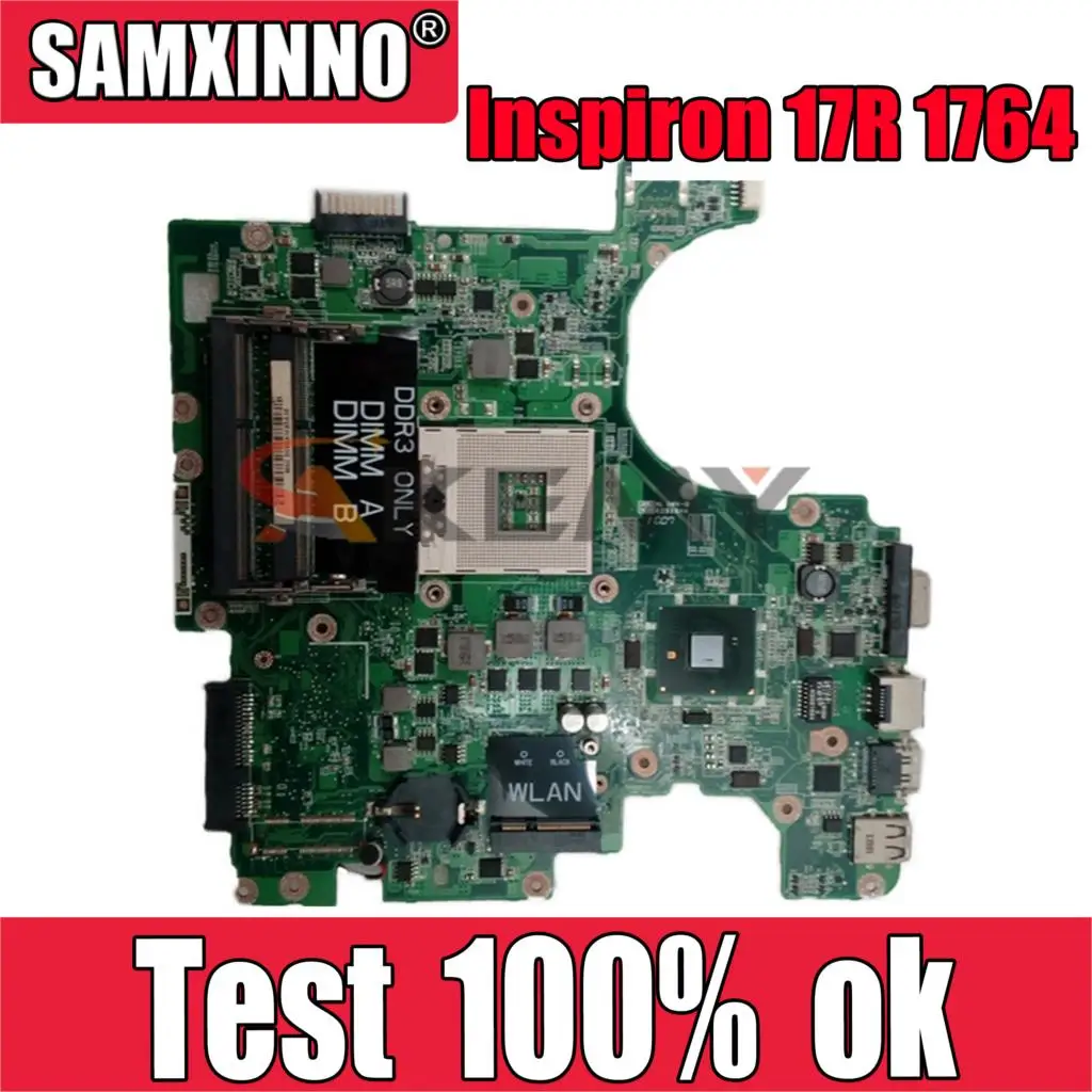 

Original DAUM3BMB6E0 Laptop motherboard For DELL Inspiron 17R 1764 15R 1564 Mainboard CN-0YWY70 0YWY70 YWY70 HM55 TESTED