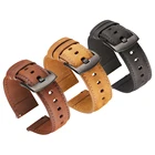 Кожаный ремешок для Samsung Galaxy Watch 3 45 мм 41 мм ремешок для Galaxy Watch 46 мм 42 ммS3 ремешок для часов браслет аксессуары active 2 correa