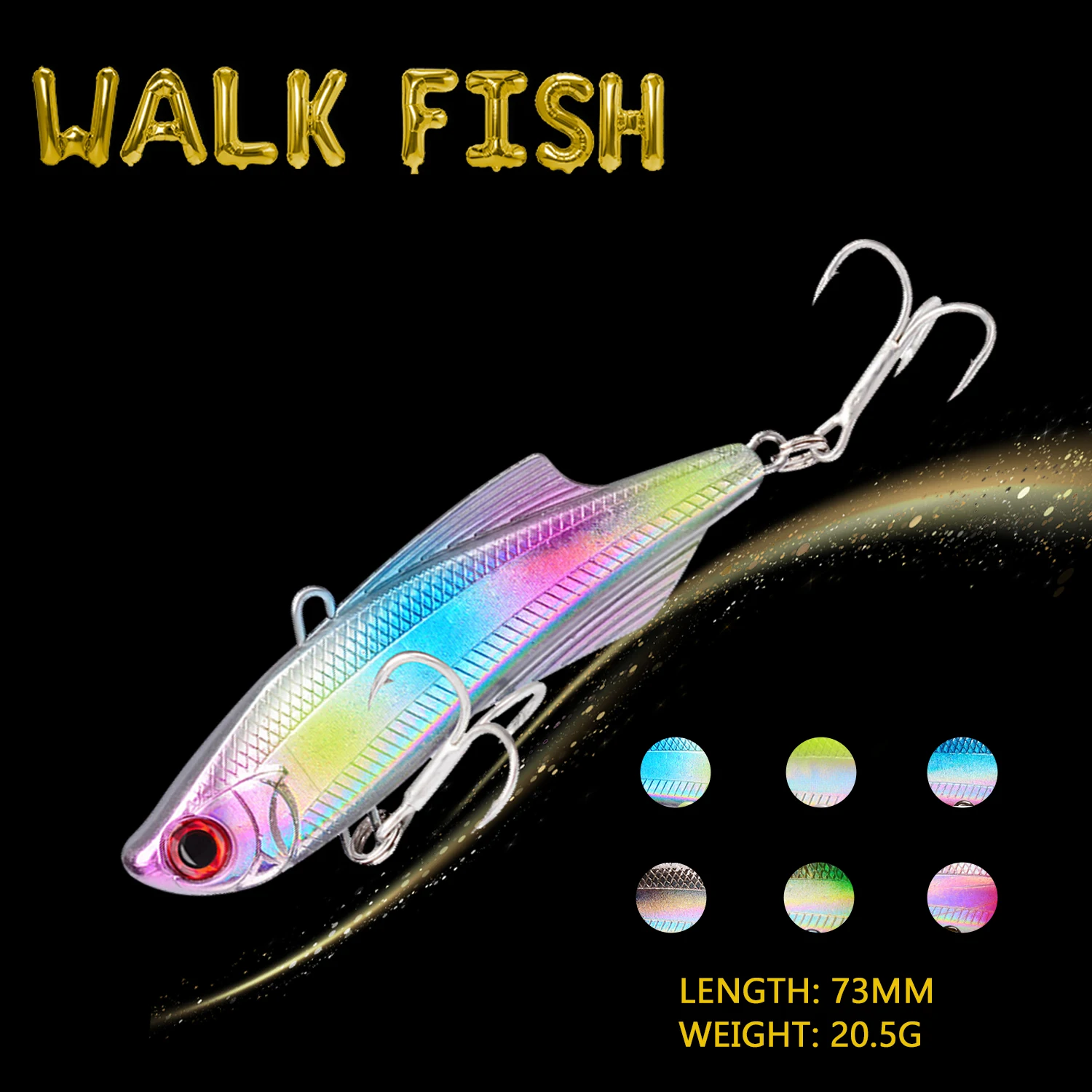 

WALK FISH 1 шт., 73 мм, 20,5 г, Тонущая рыболовная приманка, карандаш, приманка для рыбной ловли, искусственная металлическая приманка, Рыболовный инс...