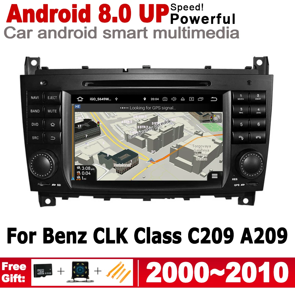 For Mercedes Benz CLK Class C209 A209 2000~2010 NTG 2 Din Car Multimedia Player Android Radio GPS Navigation Stereo audio IPS | Автомобили