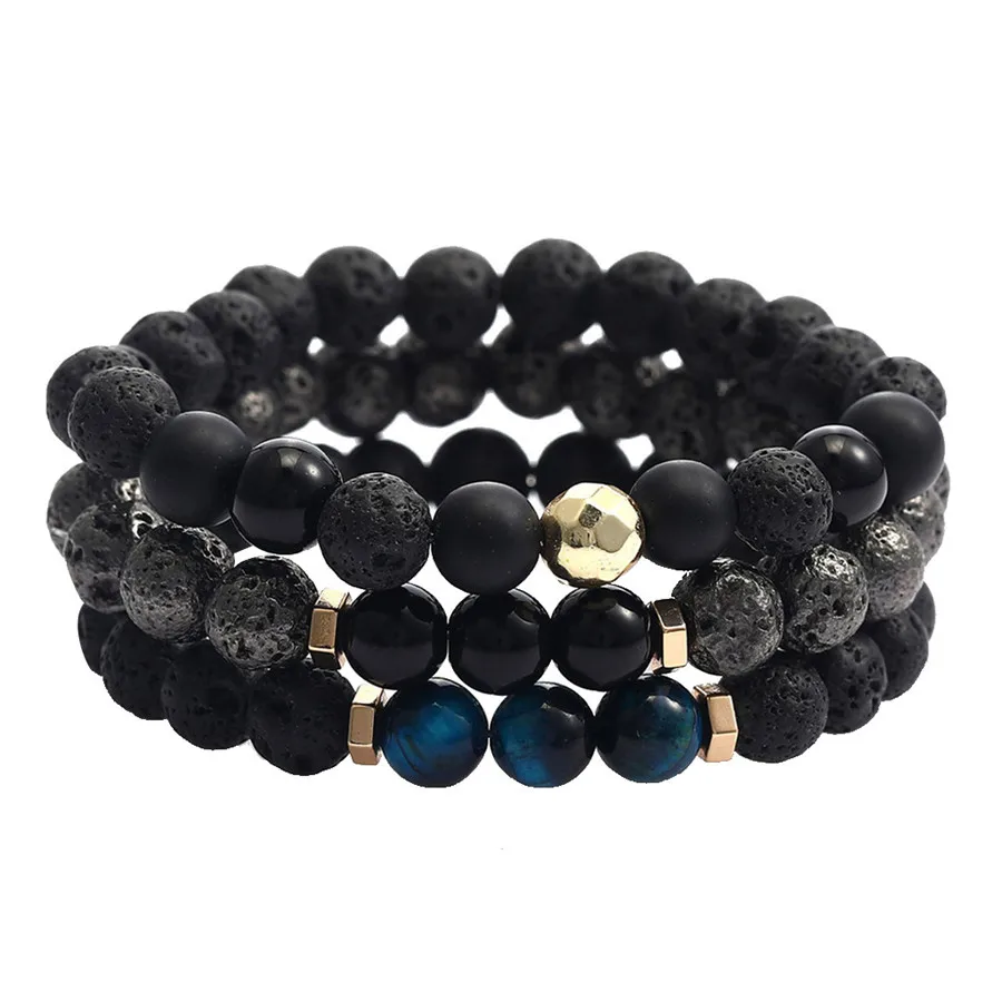 Натуральный камень браслет из бисера мужской и женский скраб тигровый глаз